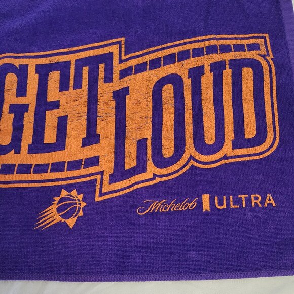 Phoenix Suns ' Get Loud ' Rally Rag by Michelob Ultra 2022 Playoffs 16'x 14'' - Picture 3 of 4